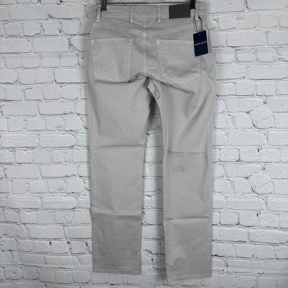 Peter Millar Crown Crafted Wayfare Five-Pocket Pant, Size W30 x L30, Platinum - Picture 7 of 16